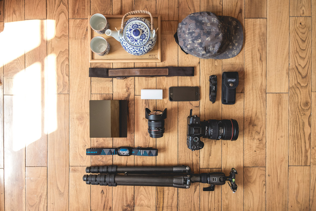 Packshot of my Equipment - Photography Sunrise © PhotoTravelNomads.com
