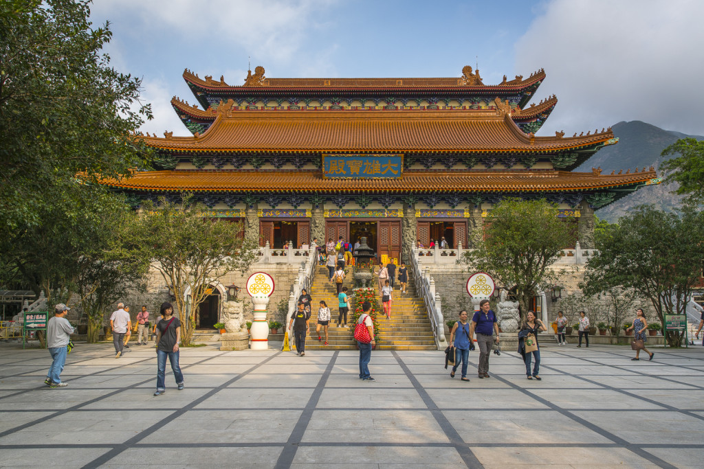 Po Lin Monastery at Lantau Island in Hong Kong