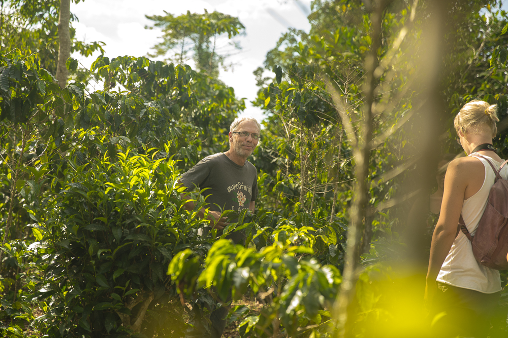Ein Besuch auf der Kaffeeplantage in Laos