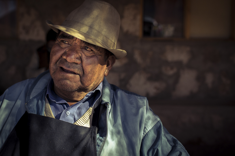 Ureinwohner im Machuca Village in Atacama