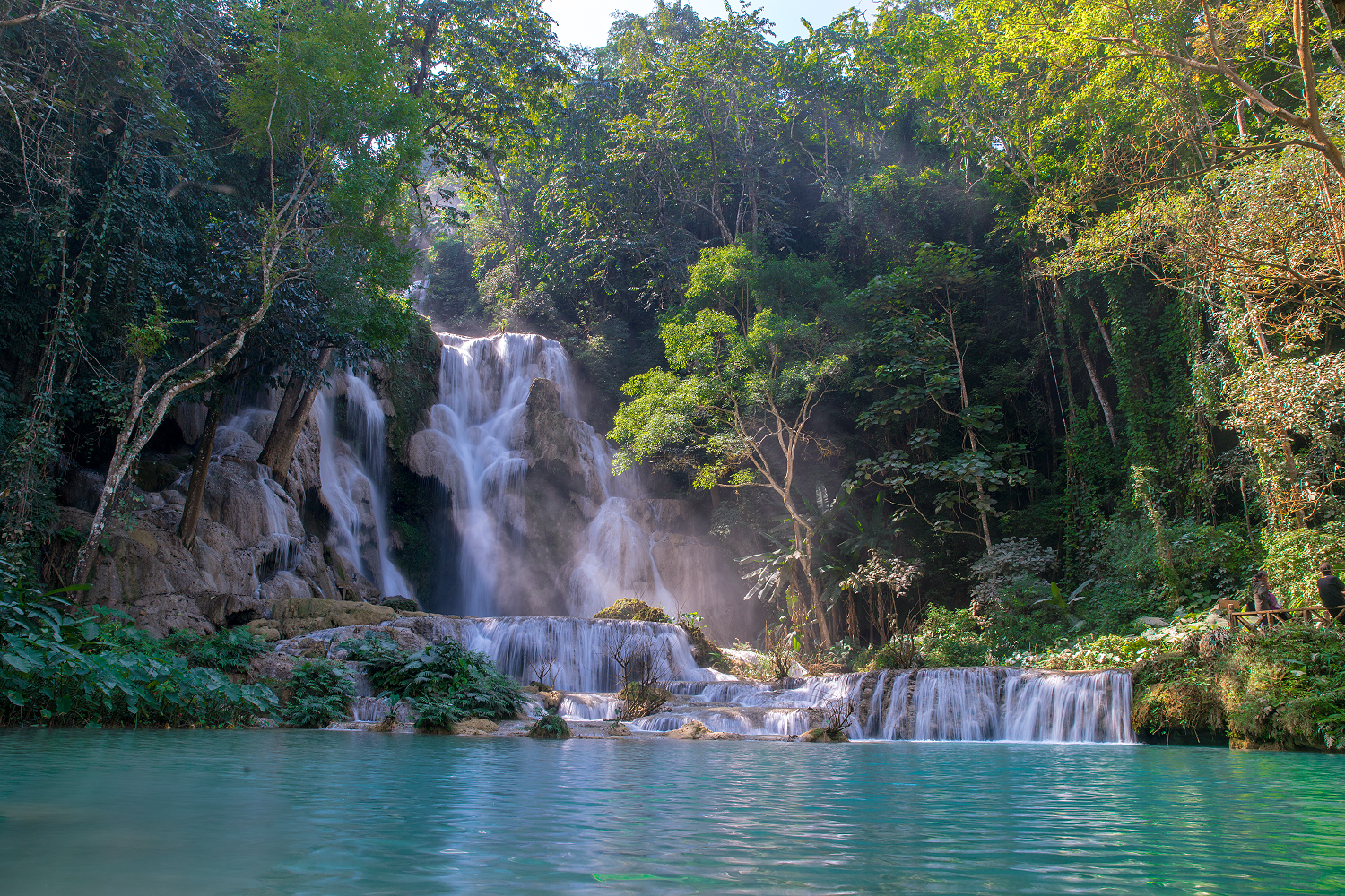 Sehenswürdigkeiten in Laos: Luang Prabang - Kuang Si Waterfall