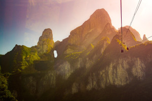 Cable Car am Tianment Mountain in Zhangjiajie (Hunan) China © PhotoTravelNomads.com