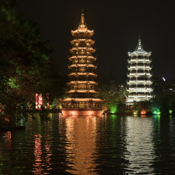 Sun & Moon Pagoda in Guilin © PhotoTravelNomads.com