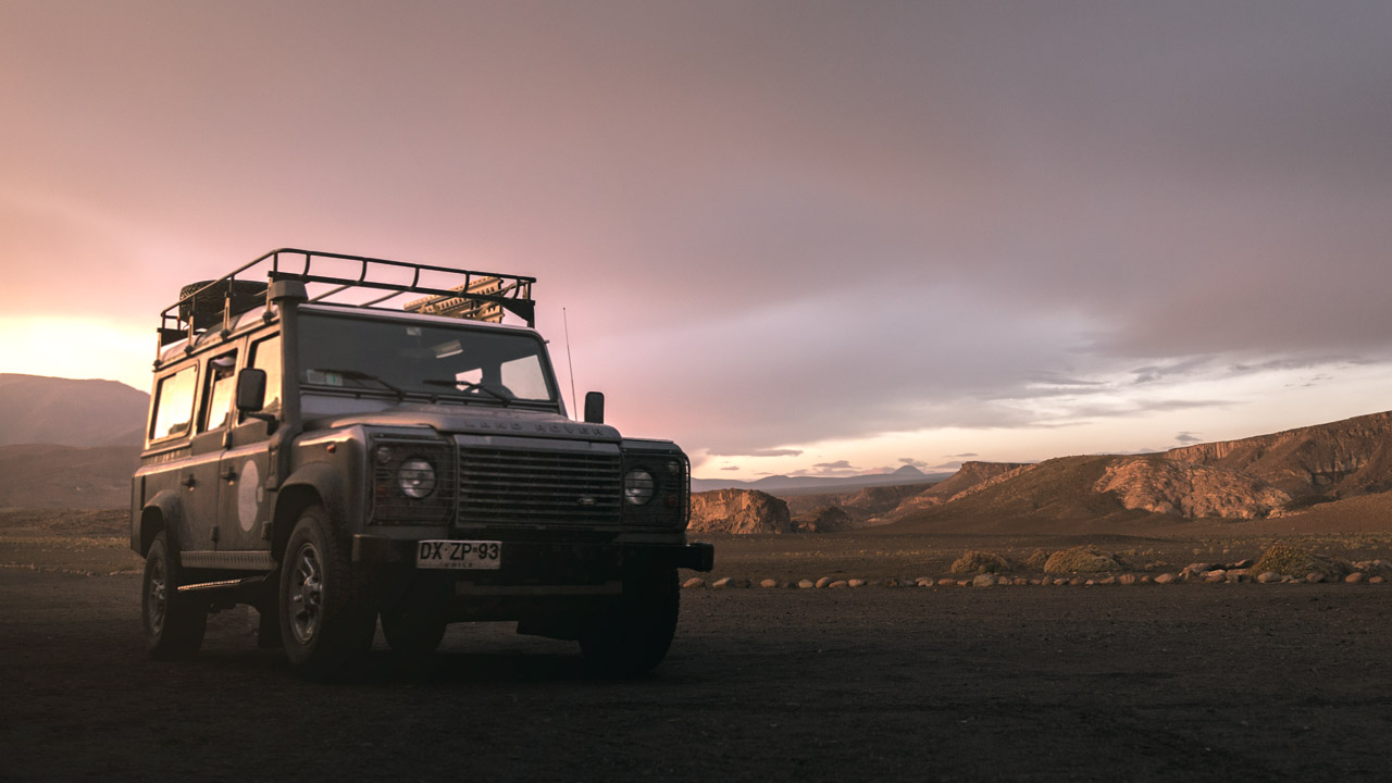 Land Rover Defender in the Atacama Desert © PhotoTravelNomads.com