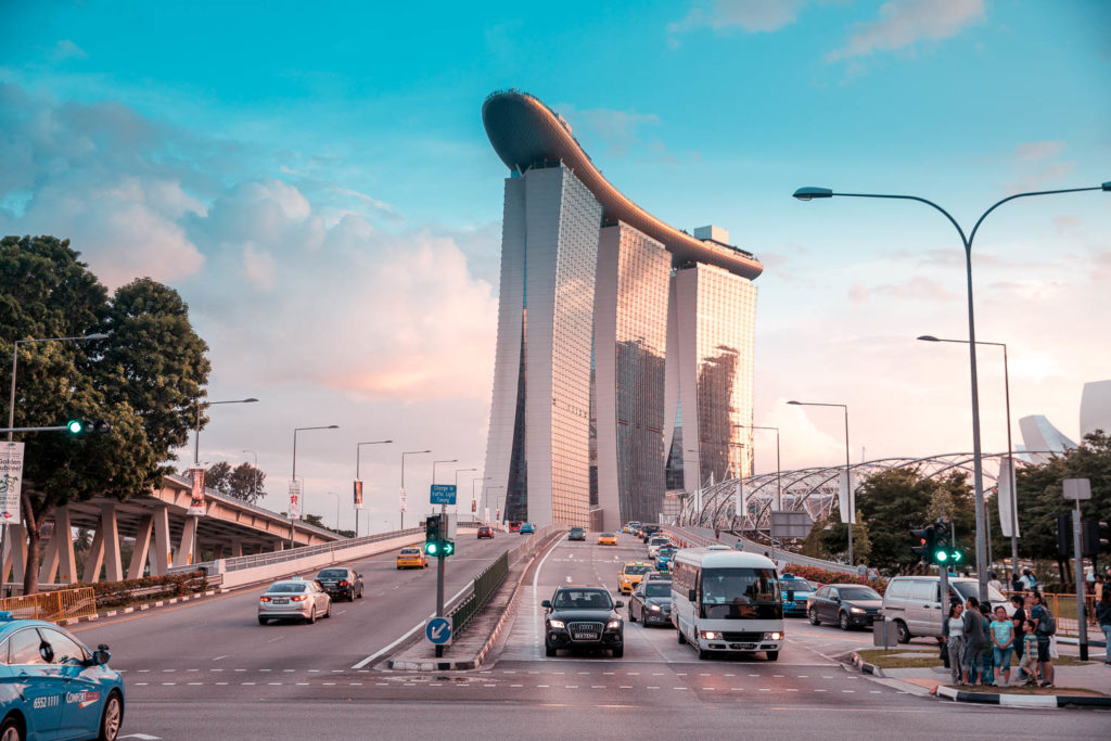 Weihnachten in Singapur: Marina Bay Sands Hotel